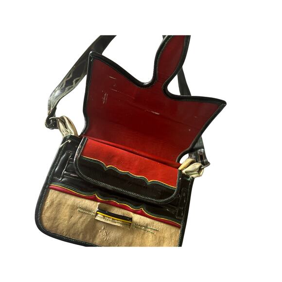 Vintage Handcrafted Osorio Gil Jerico Carrielos Raw Hide Leather Purse - Unisex - Picture 3 of 6